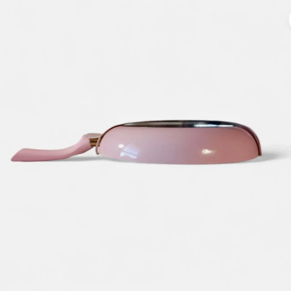 Paris Hilton 11” FRY PAN Ceramic Nonstick Pink, That's Hot Dishwasher Safe New